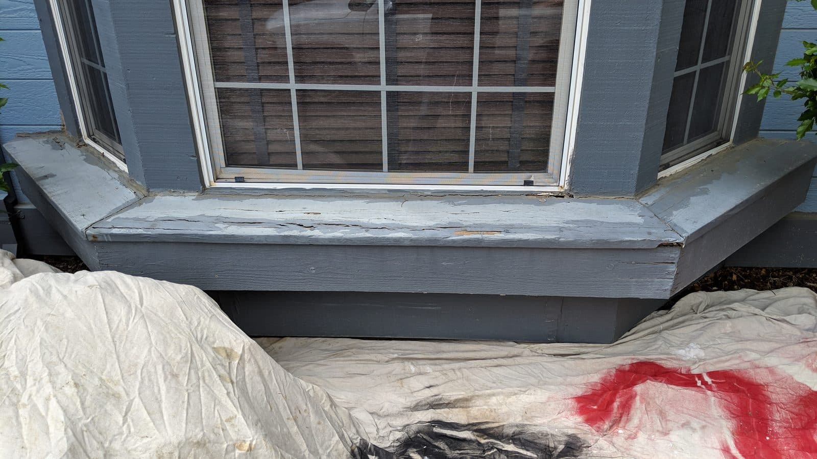 Bay Window Dry Rot — Before