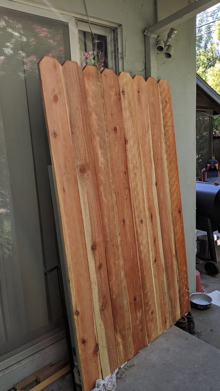 Redwood Fence Panel — Pre-Install