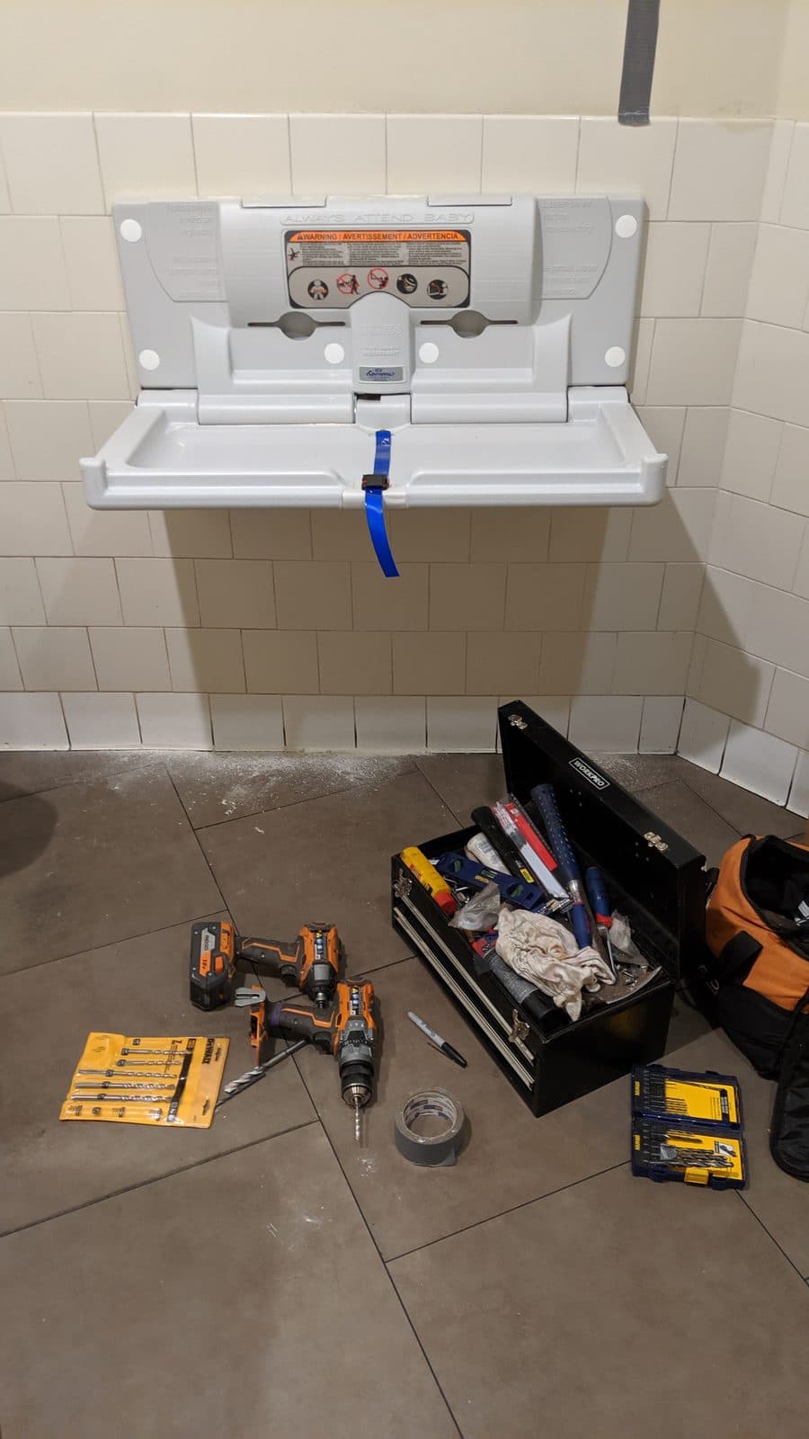 Commercial Changing Station Install