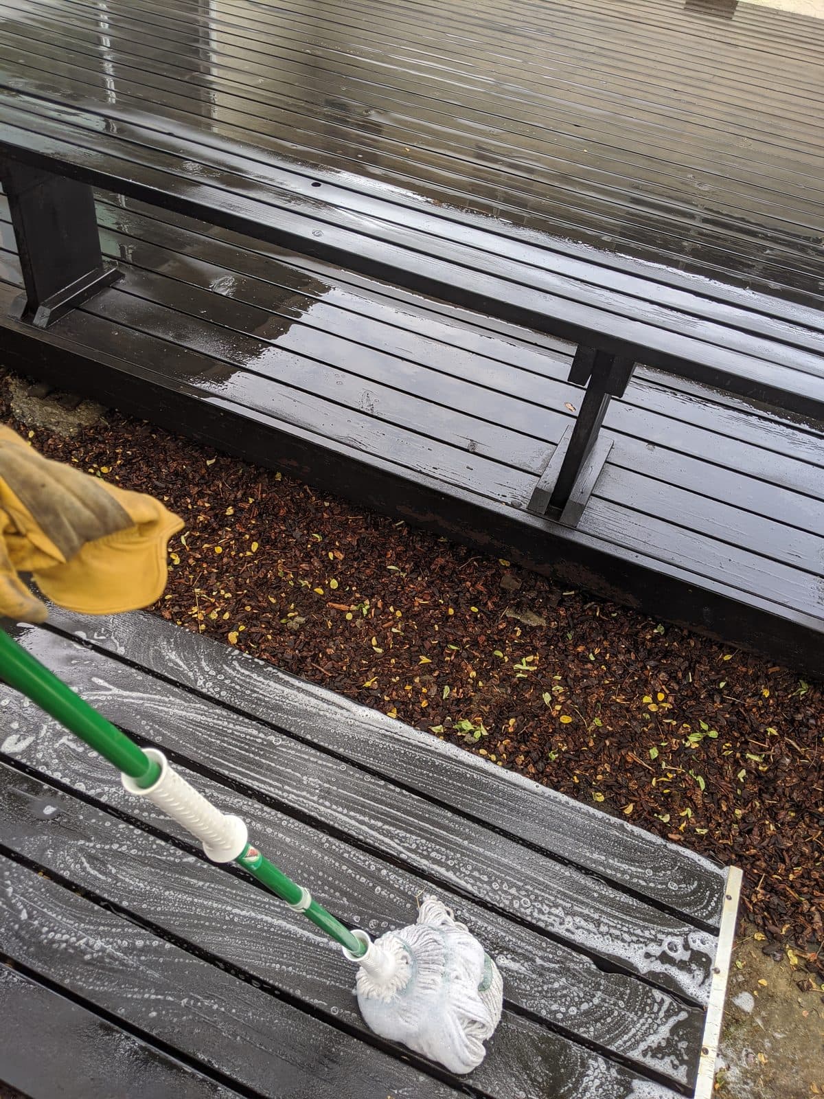 Deck Refinishing — Before
