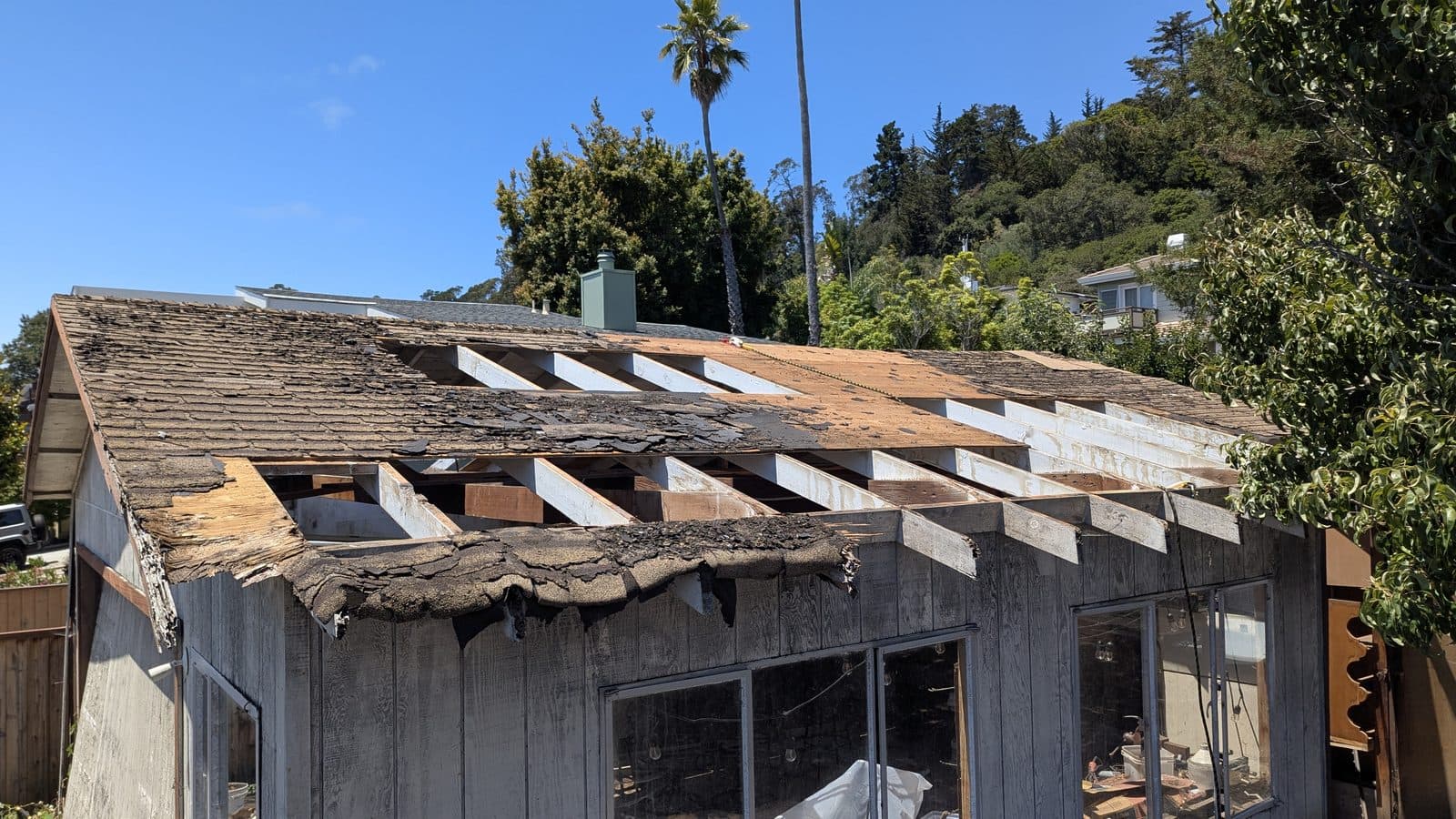 Roof Tear-Off — Before