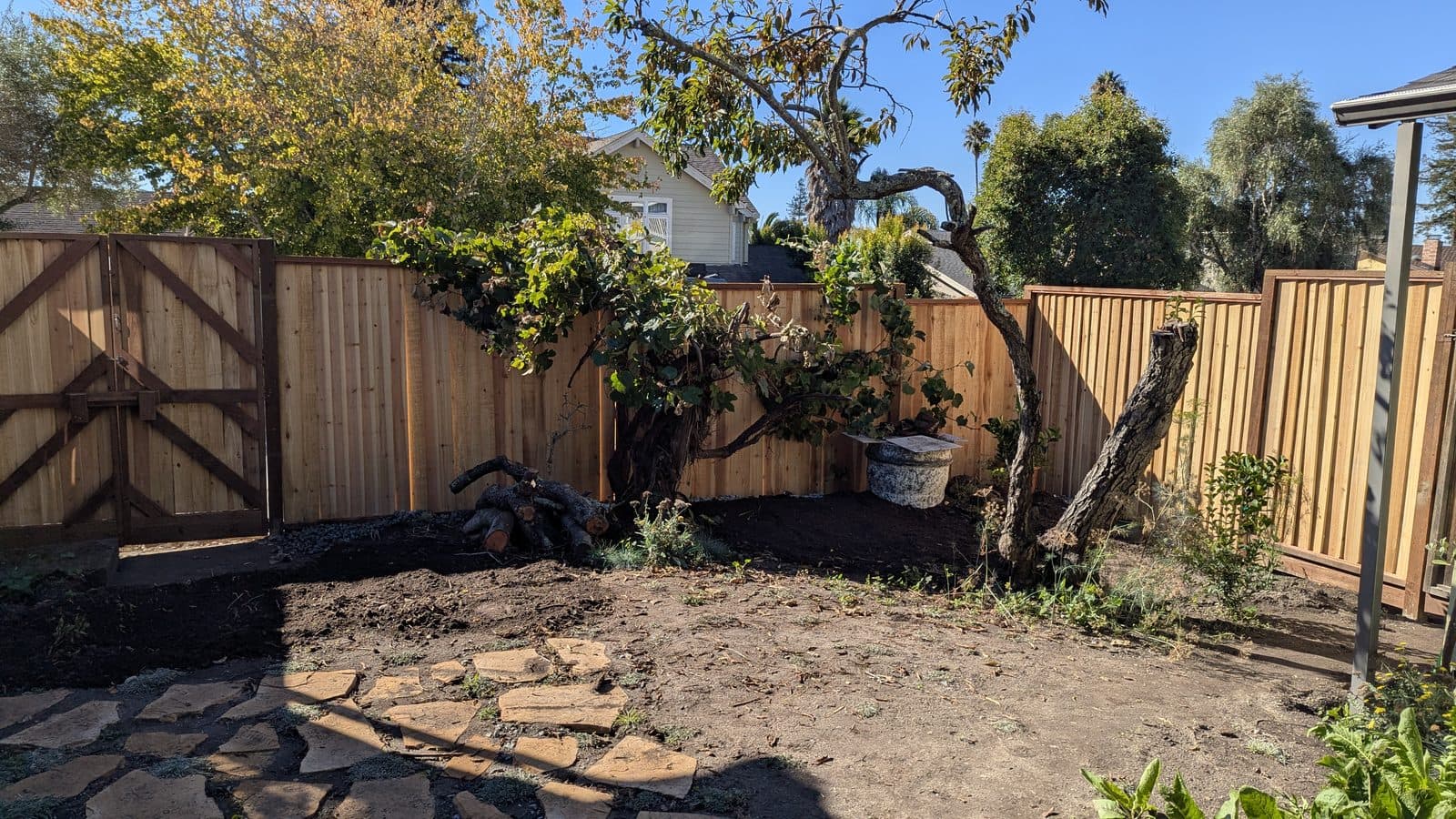 Fence & Yard Restoration — After
