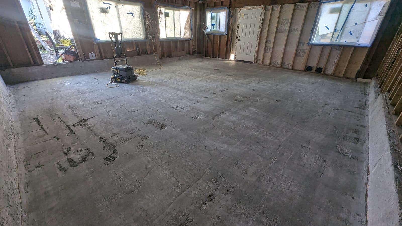 Garage Conversion — Slab & Framing